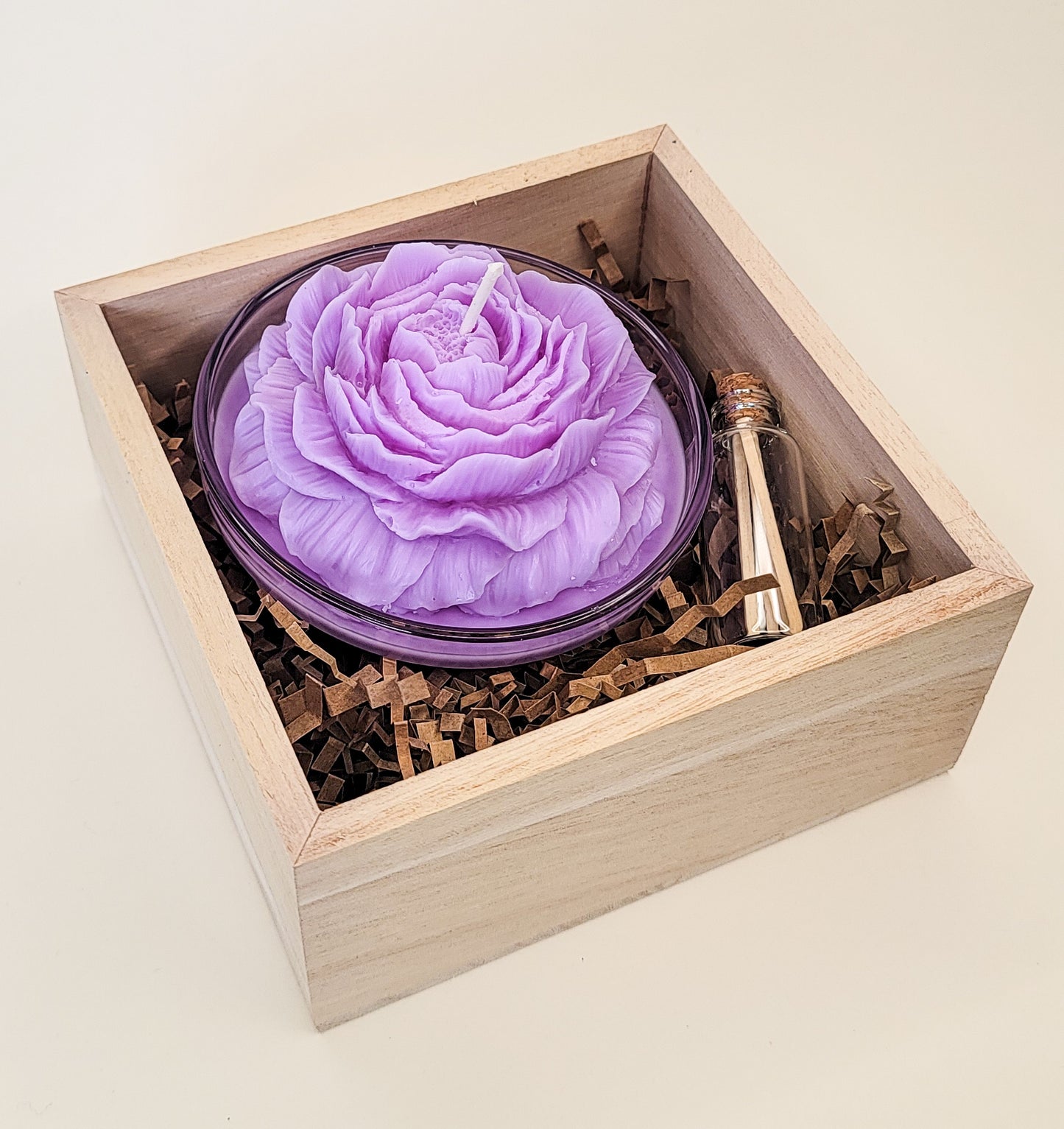 Peony Flower Candle Gift Box