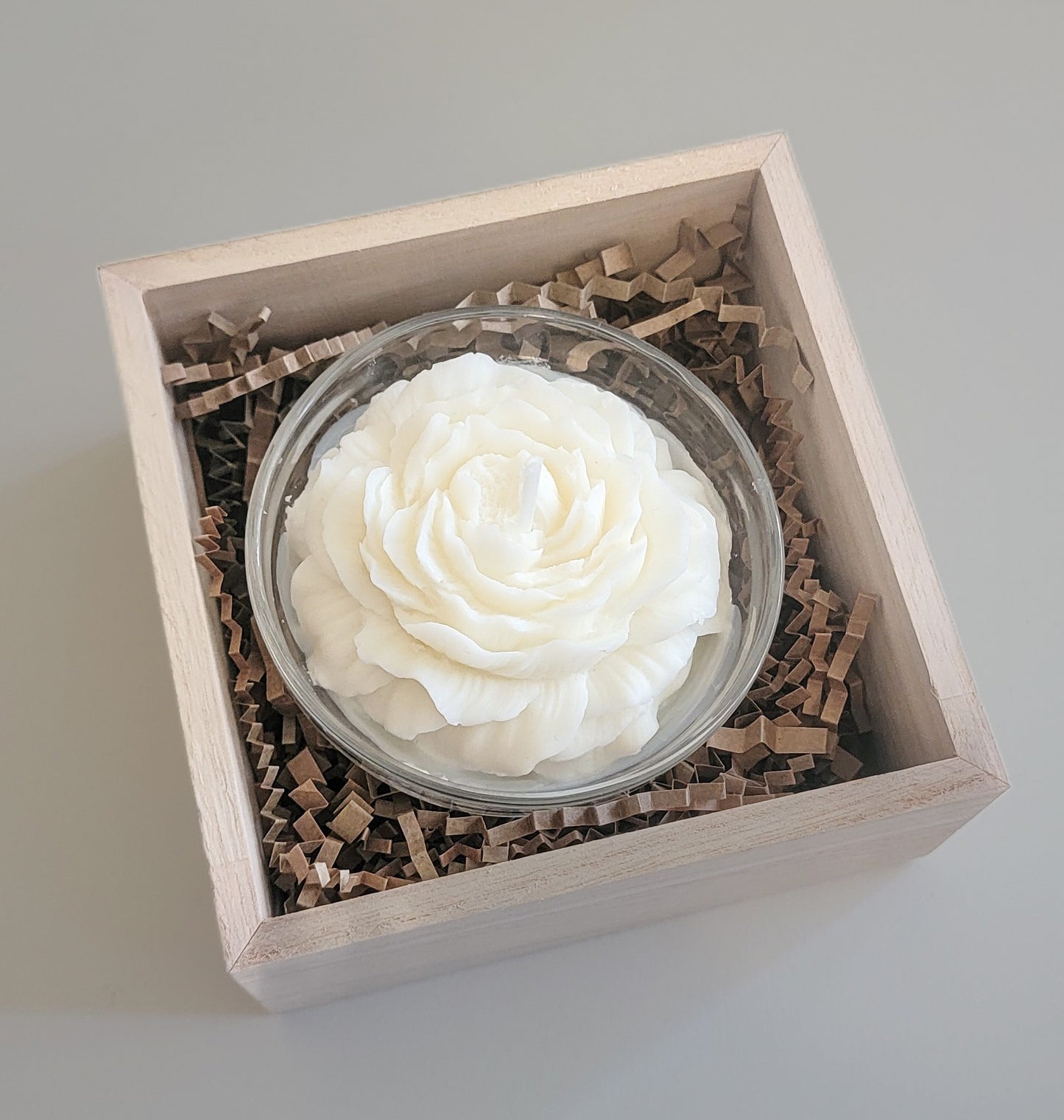 Peony Flower Candle Gift Box